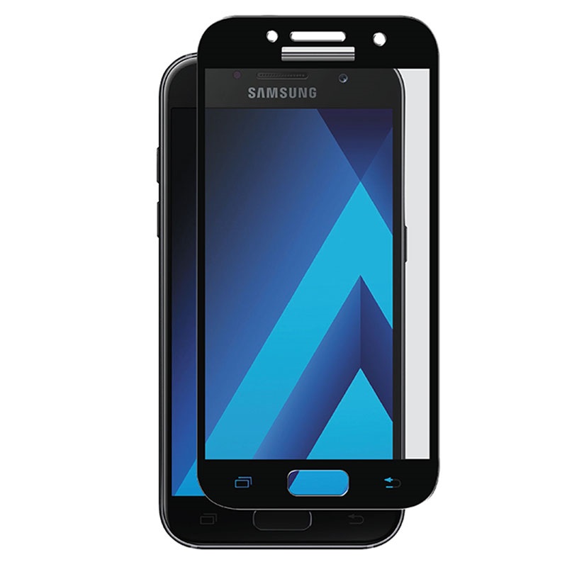 samsung galaxy a3 2017 panzer fit tempered glass screen protector black samsung galaxy a3 2017 panzer fit tempered glass screen protector black