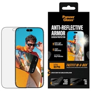 iPhone 18 Pro PanzerGlass Anti-Reflective Armor w. FastFit In-A-Box Screen Protector - 9H - Black Edge
