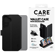 Samsung Galaxy A57 PanzerGlass Care Feature Wallet Case with Kickstand - Black