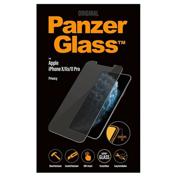 iPhone 11 Pro/XS PanzerGlass Standard Fit Privacy Screen Protector - 9H