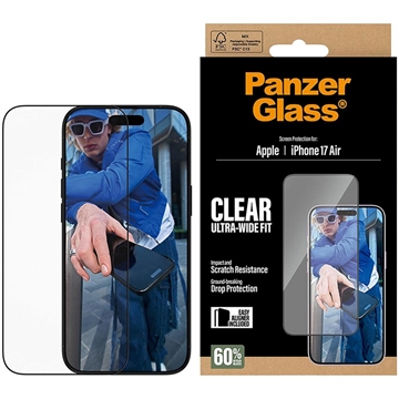 iPhone Air PanzerGlass Ultra-Wide Fit EasyAligner Screen Protector - 9H - Transparent