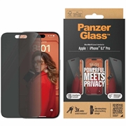 iPhone 15 Pro PanzerGlass Ultra-Wide Fit Privacy EasyAligner Screen Protector - 9H - Black Edge
