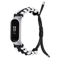 Pearl Braided Series Xiaomi Mi Band 5/6 Strap - Black