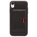 Pierre Cardin Leather Coated iPhone XR TPU Case with Kickstand