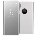 iPhone X / iPhone XS Luxury Series Mirror View Flip Case - Silver