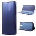 Luxury Mirror View Huawei Mate 10 Lite Flip Case - Blue