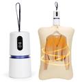 Pocket-Sized Mini Clothes Dryer with 240-Minute Timer - White