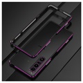 Polar Lights Style Sony Xperia 1 IV Metal Bumper - Black / Purple