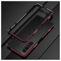 Polar Lights Style Sony Xperia 1 IV Metal Bumper - Black / Red