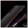 Polar Lights Style Sony Xperia 1 IV Metal Bumper - Black / Red