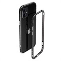 Polar Lights Style iPhone 12 Mini Metal Bumper - Black / Silver