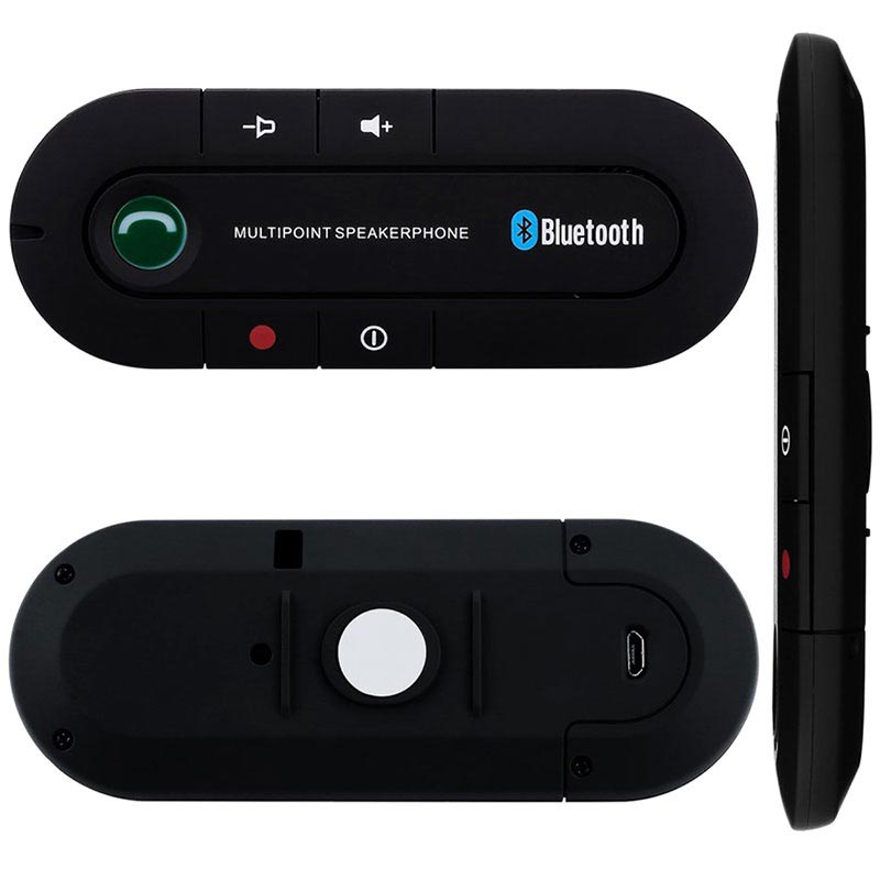 Portable Bluetooth Car Kit - Sunvisor Mount - Black