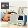 Portable DAB Radio & Bluetooth Speaker C10 - White / Blue