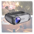 Portable LED Projector with Remote Control T7 - Grey