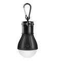 Portable Water Resistant Camping Light Bulb w/ Carabiner - Black