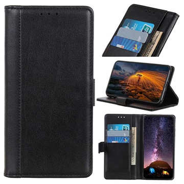 Premium Samsung Galaxy A10 Wallet Case with Kickstand Feature - Black