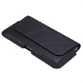 Premium Universal Horizontal Holster Leather Case - 6.1" - Black