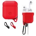 Apple AirPods / AirPods 2 Premium Water Resistant Silicone Case - Red