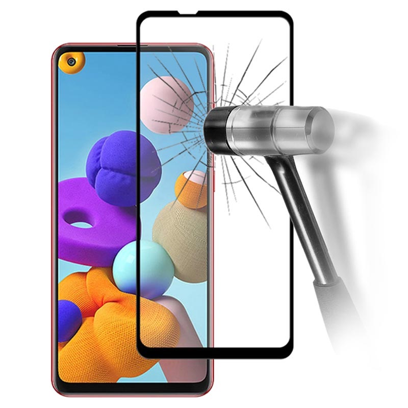 Prio 3d Samsung Galaxy A21s Tempered Glass Screen Protector Black