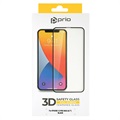 Prio 3D iPhone 13 Pro Max Tempered Glass Screen Protector - 9H - Black