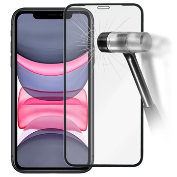 Prio 3D iPhone XR / iPhone 11 Tempered Glass Screen Protector - 9H - Black