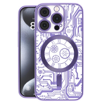 iPhone 16 Pro Max Prio Elegant Mag Case w. Camera Lens Protector - Purple