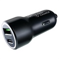 Prio Fast Charge Car Charger - USB-C, USB-A - Black