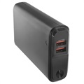 Prio Fast Charge Power Bank - 2xUSB-A, USB-C - 20000mAh - Black