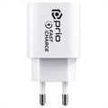 Prio Fast Charge USB-C Wall Charger - 20W - White