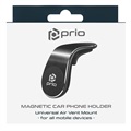 Prio L-Shape Universal Magnetic Air Vent Car Holder - Black