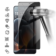 Motorola Signature Privacy Full Cover Tempered Glass Screen Protector - 9H - Black Edge