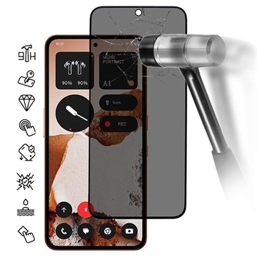 Nothing CMF Phone 2 Pro Privacy Full Cover Tempered Glass Screen Protector - Black Edge