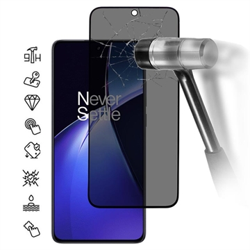 OnePlus Nord CE5 Privacy Full Cover Tempered Glass Screen Protector - 9H - Black Edge