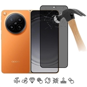 Oppo Find N6 Privacy Full Cover Tempered Glass Screen Protector - 9H - Black Edge