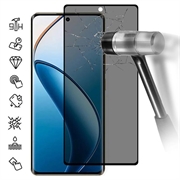 Realme 12 Pro/12 Pro+ Privacy Full Cover Tempered Glass Screen Protector - 9H - Black Edge