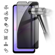 Samsung Galaxy A08 Privacy Full Cover Tempered Glass Screen Protector - 9H - Black Edge