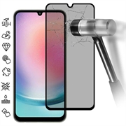 Samsung Galaxy A25 Privacy Full Cover Tempered Glass Screen Protector - 9H - Black Edge