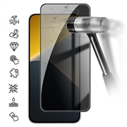 Xiaomi Poco X8 Privacy Full Cover Tempered Glass Screen Protector - 9H - Black Edge