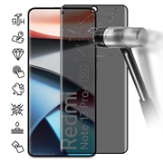 Xiaomi Redmi Note 13 Pro+ Privacy Full Cover Tempered Glass Screen Protector - 9H - Black Edge