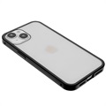 iPhone 14 Max Magnetic Case with Tempered Glass - Black