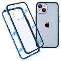 iPhone 14 Max Magnetic Case with Tempered Glass - Blue