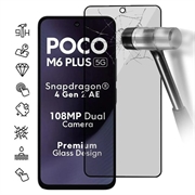 Xiaomi Poco M6 Plus Privacy Tempered Glass Screen Protector - 9H