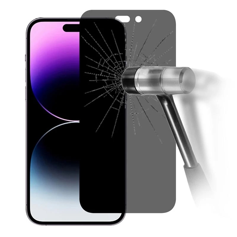 iPhone 15 Pro/Max/15 Plus/15 - Protection d'écran en verre trempé Anti  Espion privacy Tempered Glass