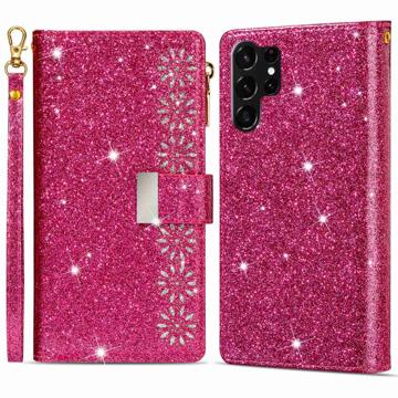 Starlight Series Samsung Galaxy S23 Ultra 5G Wallet Case - Rose