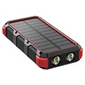 Psooo M2 Wireless Solar Power Bank - 36800mAh - Red