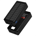 Psooo PS-400 Solar Power Bank - 4xUSB-A, 30000mAh - Black