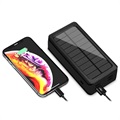 Psooo PS-400 Solar Power Bank - 4xUSB-A, 30000mAh - Black