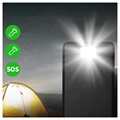 Psooo PS-400 Solar Power Bank - 4xUSB-A, 30000mAh - Black