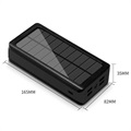 Psooo PS-400 Solar Power Bank - 4xUSB-A, 30000mAh - Black