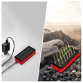 Psooo PS-400 Solar Power Bank - 4xUSB-A, 30000mAh - Red